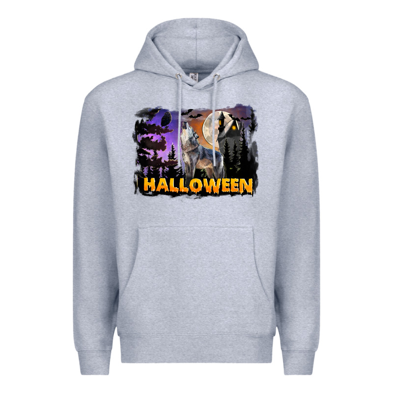 Halloween Wolf Premium Hoodie by LillyAllenDesigns | Teevron