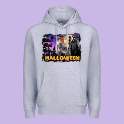 Halloween Wolf Premium Hoodie Designed By Lillyallendesigns