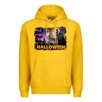 Lemon Halloween Wolf Premium Hoodie - LillyAllenDesigns