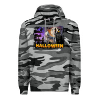 Slate Camo Halloween Wolf Premium Hoodie - LillyAllenDesigns