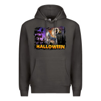 Smoke Halloween Wolf Premium Hoodie - LillyAllenDesigns