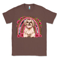 Chestnut shih tzu floral rainbow Classic Tee - JahusDesignShop