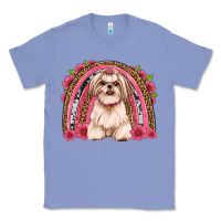 Shih Tzu Floral Rainbow Classic Tee | Teevron