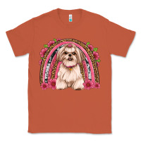 Copper shih tzu floral rainbow Classic Tee - JahusDesignShop