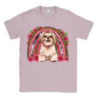 Lilac shih tzu floral rainbow Classic Tee - JahusDesignShop