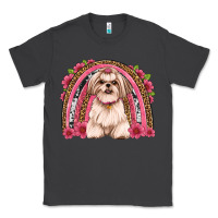 Smoke shih tzu floral rainbow Classic Tee - JahusDesignShop