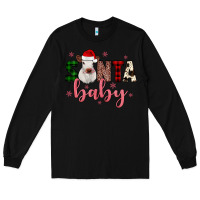 Black Santa baby Cow Long Sleeve Tee - JahusDesignShop