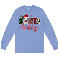 Colony Blue Santa baby Cow Long Sleeve Tee - JahusDesignShop