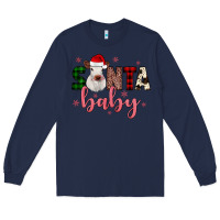 Navy Santa baby Cow Long Sleeve Tee - JahusDesignShop