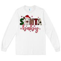 White Santa baby Cow Long Sleeve Tee - JahusDesignShop