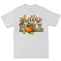 Dove Grey hello fall pumpkin Premium Tee - BarkalooDesign