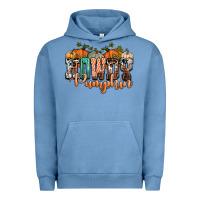 Pigment Pebble Blue western howdy pumpkin Urban Hoodie - NancyCooperArtShop