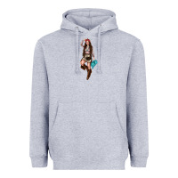 Heather Grey western cowgirl Heavyweight Hoodie - NancyCooperArtShop