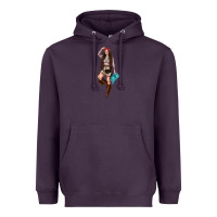 Plum western cowgirl Heavyweight Hoodie - NancyCooperArtShop