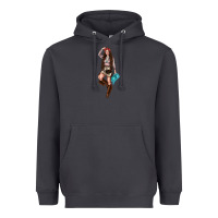 Smoke western cowgirl Heavyweight Hoodie - NancyCooperArtShop