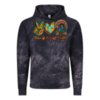 Cloud Black peace love thankful Vintage Hoodie - RanaPortraitStore
