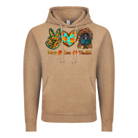 Peace Love Thankful Vintage Hoodie | Teevron