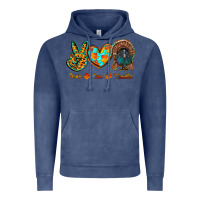 Vintage Denim peace love thankful Vintage Hoodie - RanaPortraitStore