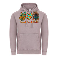Vintage Zinc peace love thankful Vintage Hoodie - RanaPortraitStore