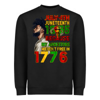 Black July 4th Juneteenth 1865 Heavyweight Sweatshirt - CowGirlArtShop