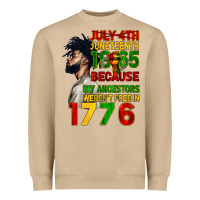 Mushroom July 4th Juneteenth 1865 Heavyweight Sweatshirt - CowGirlArtShop