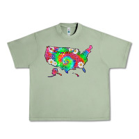Oil Green lgbtq america map Urban Heavy Tee - HRA Design Shop
