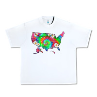 White lgbtq america map Urban Heavy Tee - HRA Design Shop