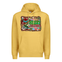 Antique Gold merry christmas western boots Premium Hoodie - AdoDesignShop