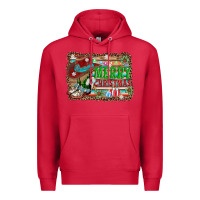 Cardinal merry christmas western boots Premium Hoodie - AdoDesignShop