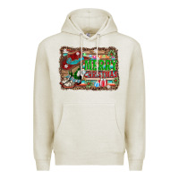 Oatmeal Heather merry christmas western boots Premium Hoodie - AdoDesignShop