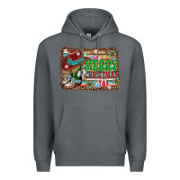 Rock merry christmas western boots Premium Hoodie - AdoDesignShop