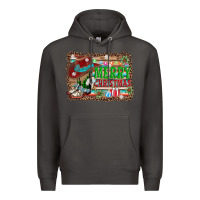 Smoke merry christmas western boots Premium Hoodie - AdoDesignShop