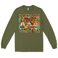 Army Green western fall gnomes tumbler Long Sleeve Tee - Artiststas