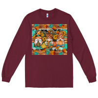 Burgundy western fall gnomes tumbler Long Sleeve Tee - Artiststas