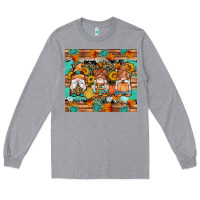 Heather Grey western fall gnomes tumbler Long Sleeve Tee - Artiststas
