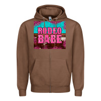Chestnut rodeo babe cowhide leopard turquoise Zipper Hoodie - BarkalooDesign