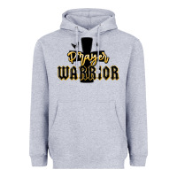 Heather Grey christian prayer warrior Heavyweight Hoodie - MaliasSmallBusiness