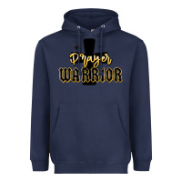 Navy christian prayer warrior Heavyweight Hoodie - MaliasSmallBusiness