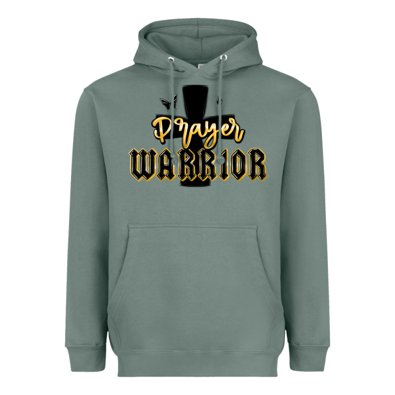 Christian Prayer Warrior Heavyweight Hoodie by MaliasSmallBusiness | Teevron