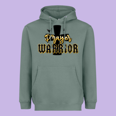 Christian Prayer Warrior Heavyweight Hoodie Designed By Maliassmallbusiness