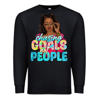 Black chasing goals not people Premium Sweatshirt - NancyCooperArtShop
