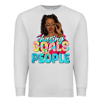 Dove Grey chasing goals not people Premium Sweatshirt - NancyCooperArtShop
