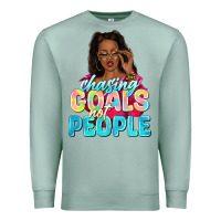 Seafoam chasing goals not people Premium Sweatshirt - NancyCooperArtShop