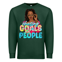 Sports Green chasing goals not people Premium Sweatshirt - NancyCooperArtShop