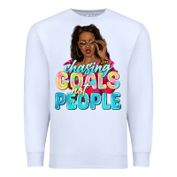 White chasing goals not people Premium Sweatshirt - NancyCooperArtShop