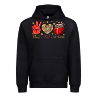 Black Peace love hot chocolate Urban Hoodie - NancyCooperArtShop