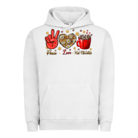 Pigment Lunar Rock Peace love hot chocolate Urban Hoodie - NancyCooperArtShop