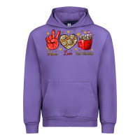 Tulip Peace love hot chocolate Urban Hoodie - NancyCooperArtShop