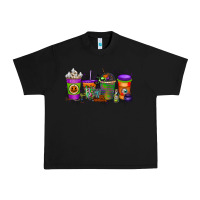 Black Halloween Coffee Drink Urban Heavy Tee - RacoonDesign