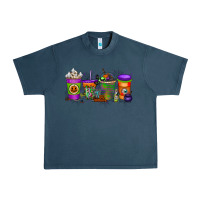 Midnight Navy Halloween Coffee Drink Urban Heavy Tee - RacoonDesign